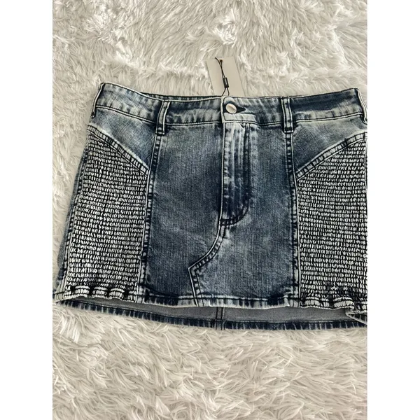 NWT Retrofête Ryder Denim Skirt‎ Sz M Medium - Image 2