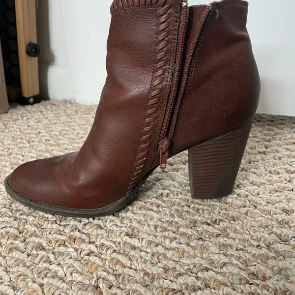JustFab Chestnut Ankle Booties - Image 5