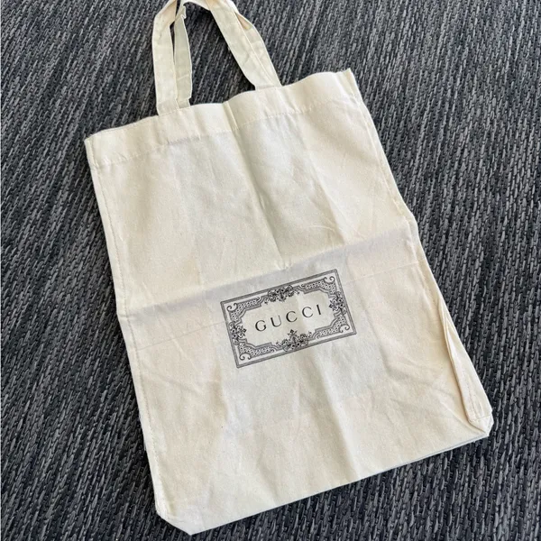 Gucci Tote Bag Cream Canvas Cotton - Image 2