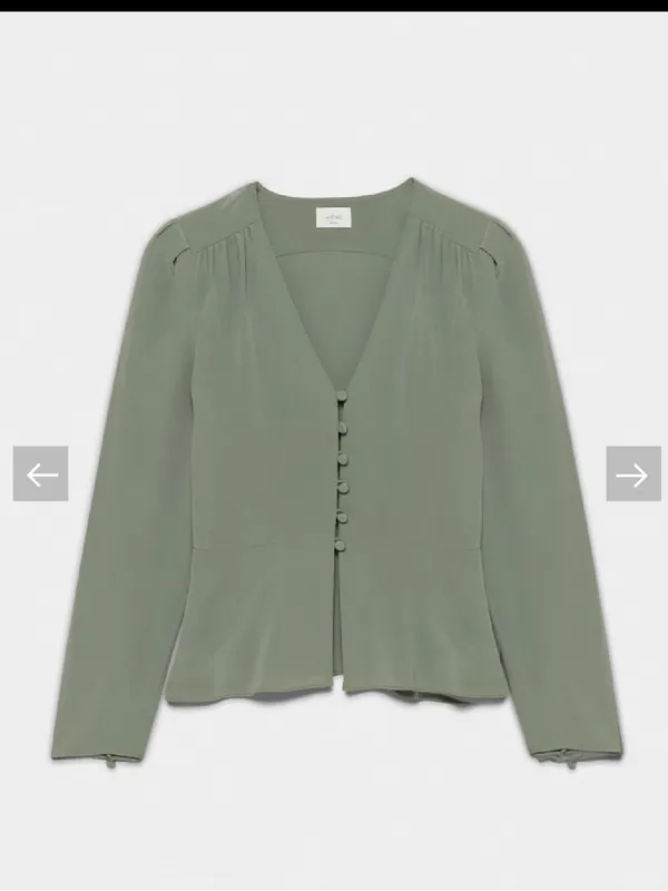 Aritzia Wilfred Suzette silk blouse - Image 2