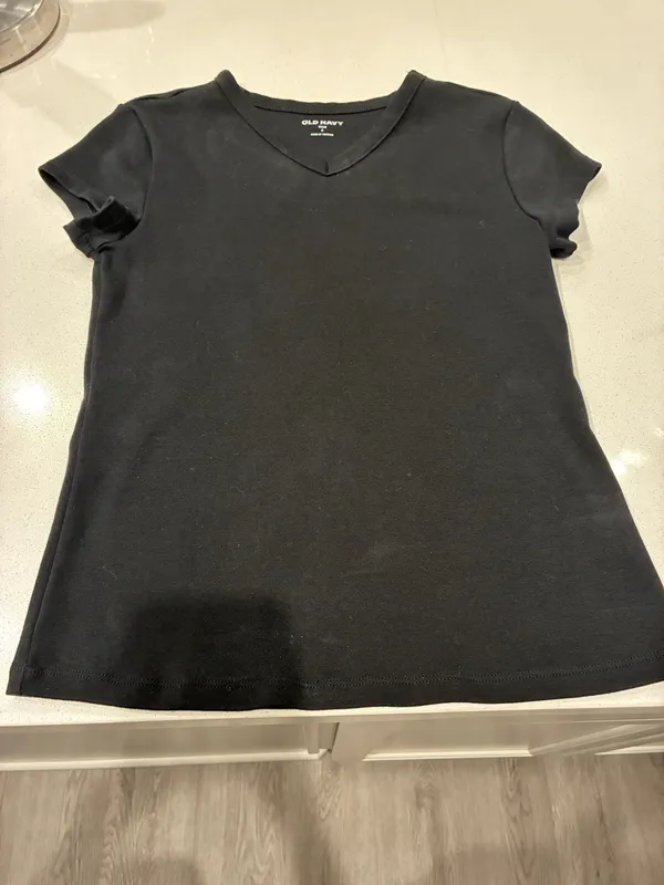 Old Navy Black V neck shirt - Image 2