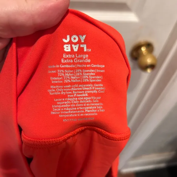 Joy Lab Game‎ Day Drop Waist Skort Women's XL Red Orange Tennis Golf Pickleball - Image 5