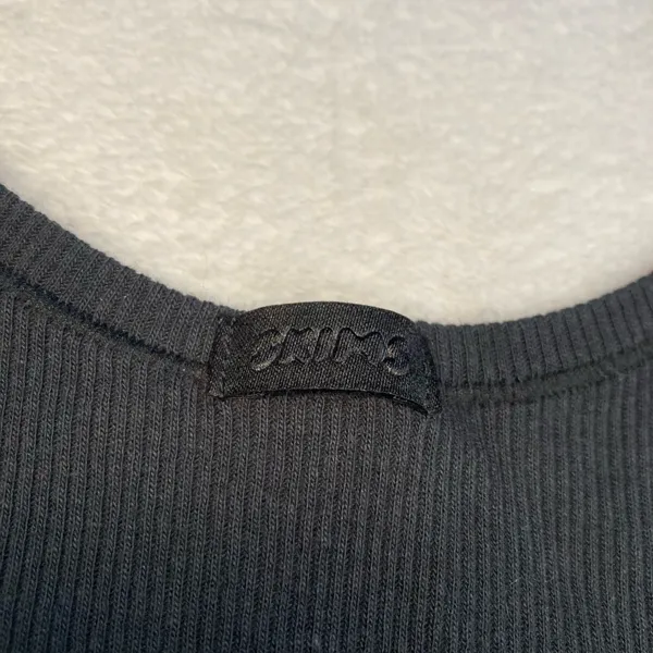 SKIMS Black Cotton Rib Tank Top XS - Image 4