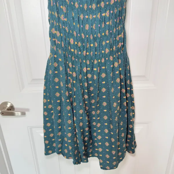 Free People Clementine Emerald Green Mini Medium Dress Whimsigoth Indie Sleaze - Image 8
