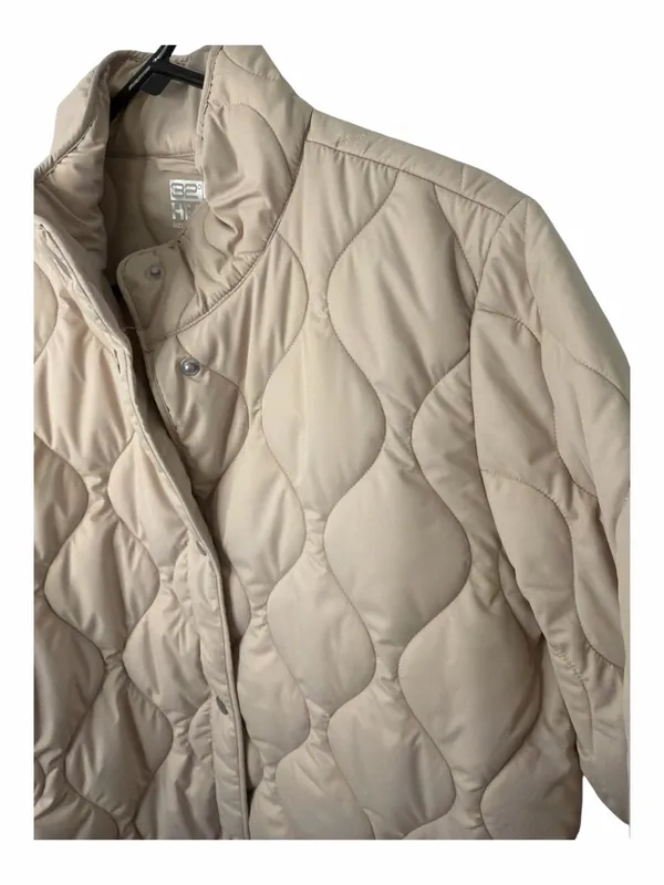 NWT 32 Degrees Women's Quilted Coat Snap Jacket in Tan NEW - Image 3
