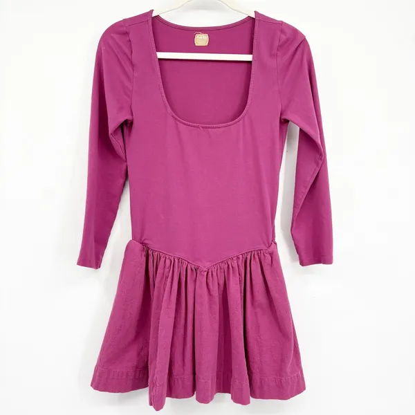Free People Free-Est Womens Onda Drop Waist Balletcore Coquette Mini Dress Small - Image 3