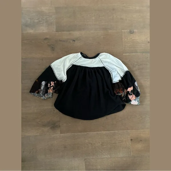 we the free people friday fever floral sleeve blouse - Image 4