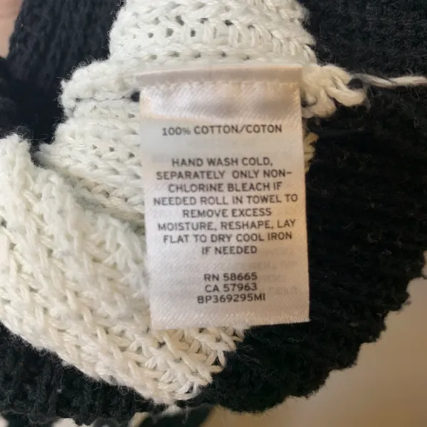Distressed Black and White Pullover Sweater - Image 10