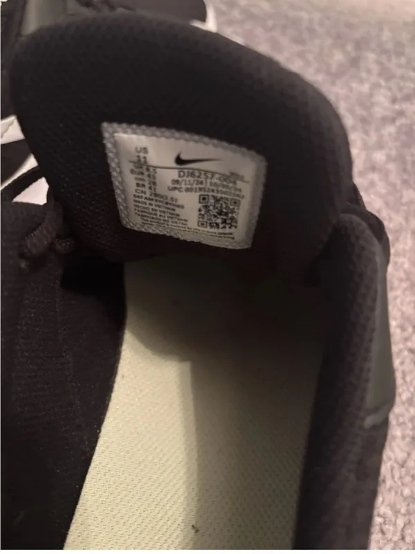 Nike Black with White Swoosh Lightweight Shorts Sneakers - Image 6