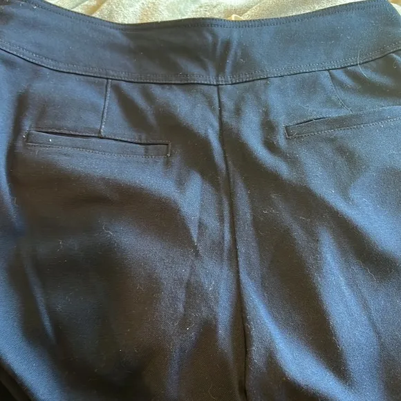 Anthropologie Cartonnier navy belted French trousers size‎ 6 - Image 4