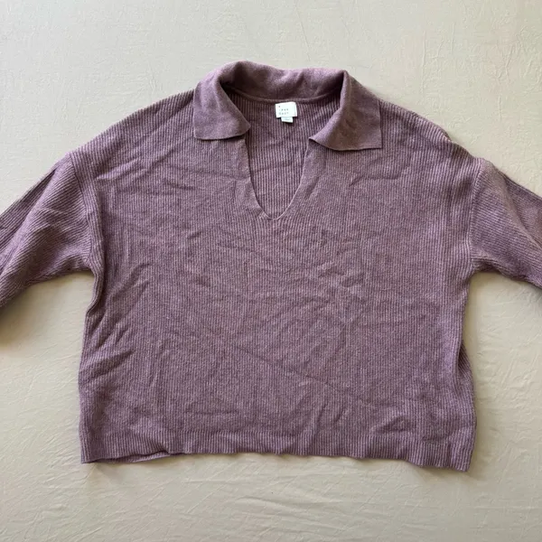 A New Day. Johnny Collar Polo Sweater - Image 5