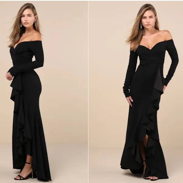 LULU's Prom Wedding Sexy PinUp Vibes Romantic Glamorous Elegant Maxi - Image 4