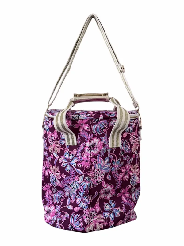 Lilly Pulitzer Deluxe Wine Carrier Amarena Cherry Tropical With A Twist - Image 3