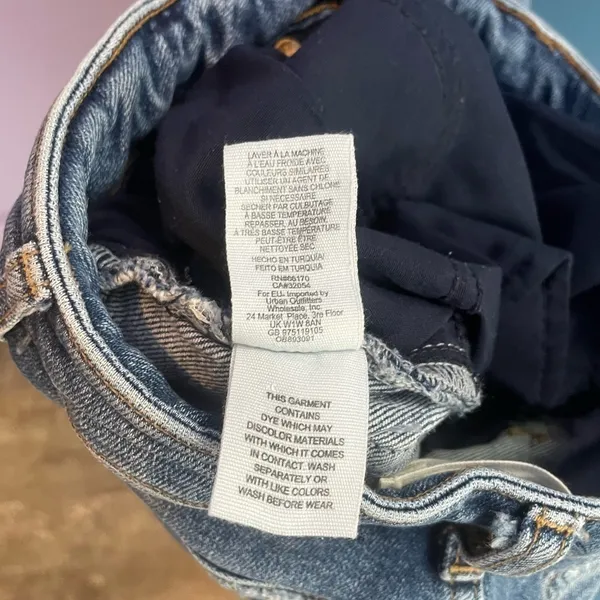 Free People We the Free Raw Hem Distressed Jeans‎ in Blue Size 25 - Image 7