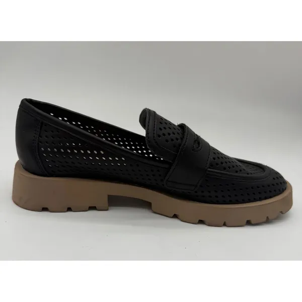 New! Dolce Vita Malila Black NubuckLeather Loafer with Lug‎ Sole Sz 9 $140 - Image 2