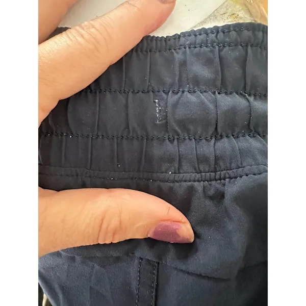 Lululemon Reversible Shorts Women 10 Navy Blue Grey Lined Athletic Running Gym - Image 5