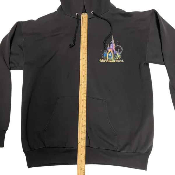 Walt Disney World Magic Castle Black Zip Jacket Size Medium - Image 9