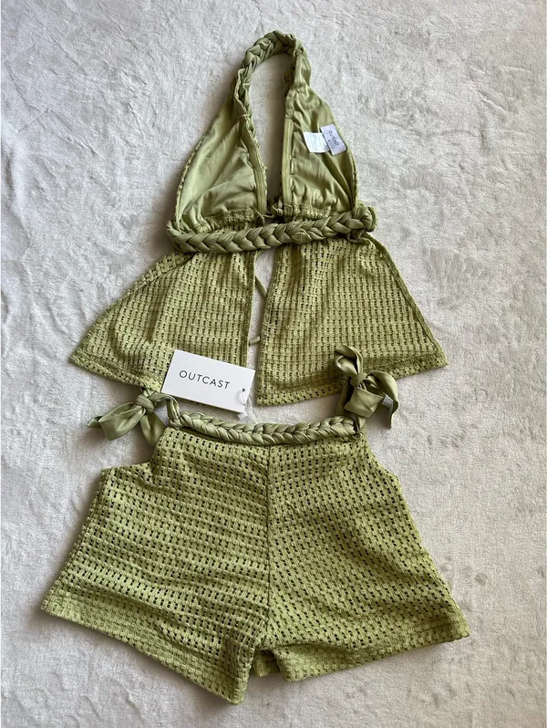 Outcast Clothing Benni Top Matcha Benni Shorts Matcha Set - Image 7