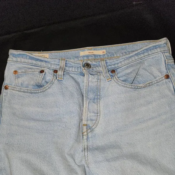 Levi's Womens Light‎ Wash Wedgie Button Fly Jeans 28 - Image 3