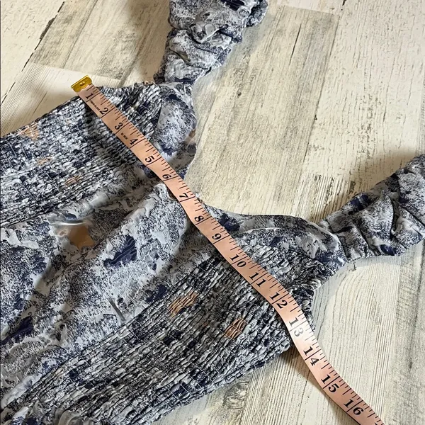 Elliatt Doves Dress In Slate Blue Size Small - Image 8