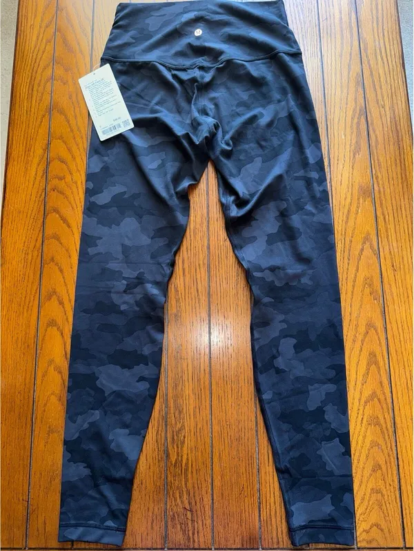 Lululemon Align High Rise 28” Heritage Camo Deep Coal Black Size 8 NWT - Image 2