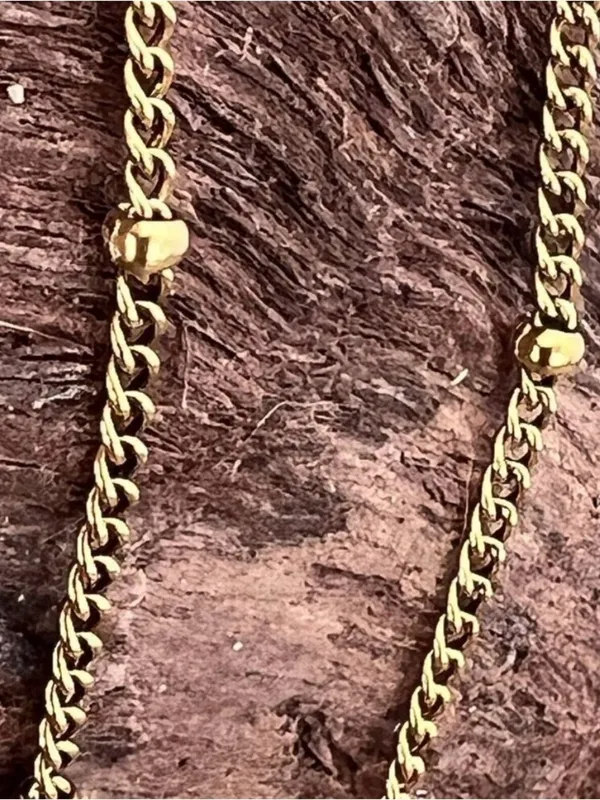18K gold plated stainless steel Charm Holder necklace Ball Womens Jewelry - Image 7