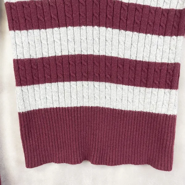 Vintage American Eagle Women Sweater Size L Cable Knit Preppy Y2K 90s Bella Swan - Image 3