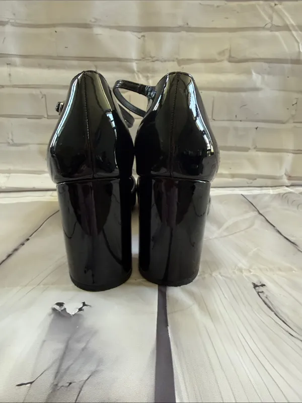Nordstrom Rack Patent Black Pointed-Toe Ankle-Strap Pumps - Image 6