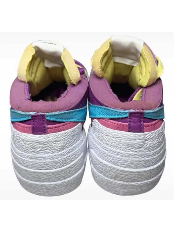 Women's Nike x KAWS Sacai Blazer Low Sneakers Purple Blue Multi-Color - Image 9