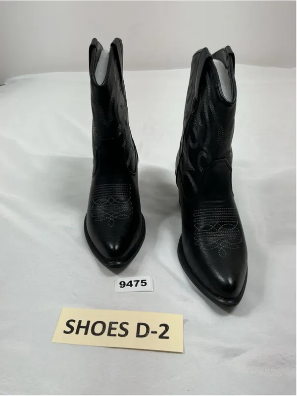 Womans New IXO Midcalf Western Cowgirl Boots Size 5.5 Black - Image 3