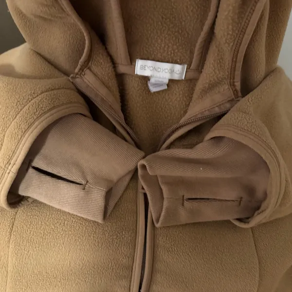 Beyond Yoga Tan Fleece Hoodie - Image 7