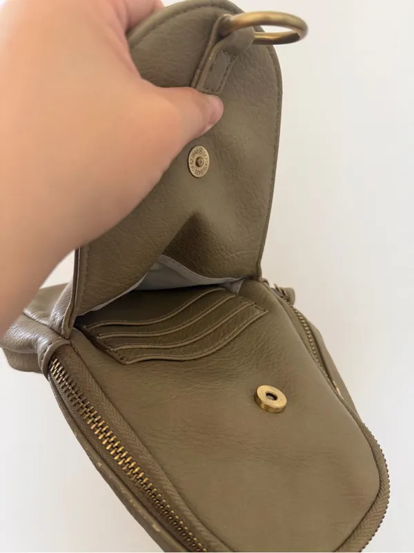 Anthropologie Olive Mini Crossbody with Patterned Woven Strap - Image 10