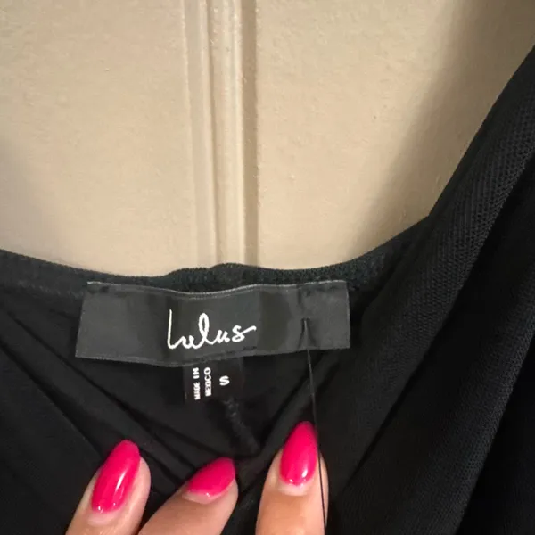 Lulus Black Dress Bodycon - Image 4