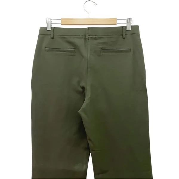 Quince Ultra Stretch Ponte Bootcut Pants Olive Green Size Large Work Career - Image 7