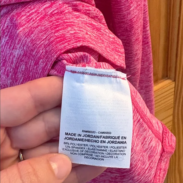 Nike Running Size Medium Dri-Fit Pink Activewear 1/4 Zip Top - Image 5