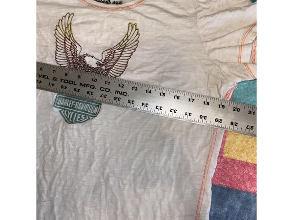 Harley-Davidson MotorcyclesnWomans XXL Hays Kansas Summer Eagle T-Shirt Wings - Image 7