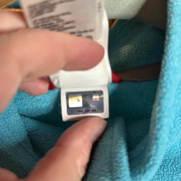 The North Face Polartec Classic Turquoise Fleece Quarter Zip Pullover Size Small - Image 9