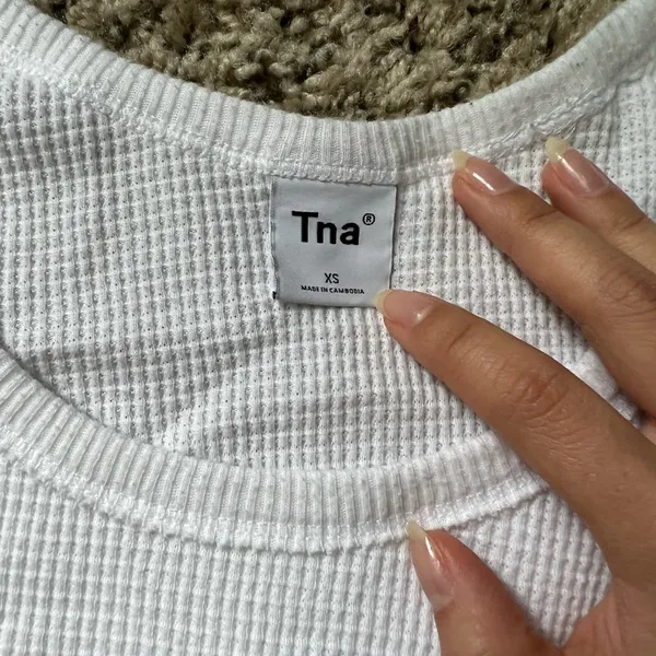 Aritzia TNA Alder Thermal White XS - Image 9
