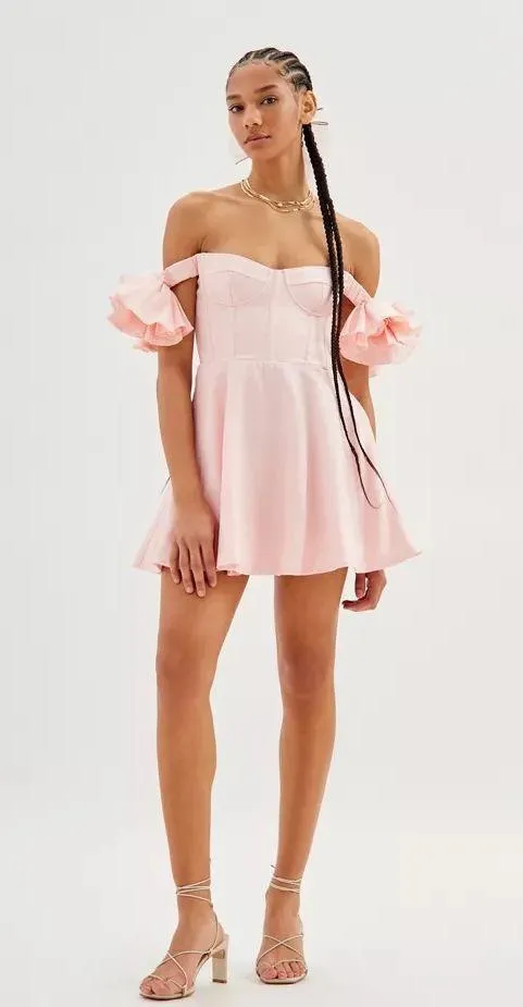 Bardot Sigma Mini Dress In Soft Pink - Image 6