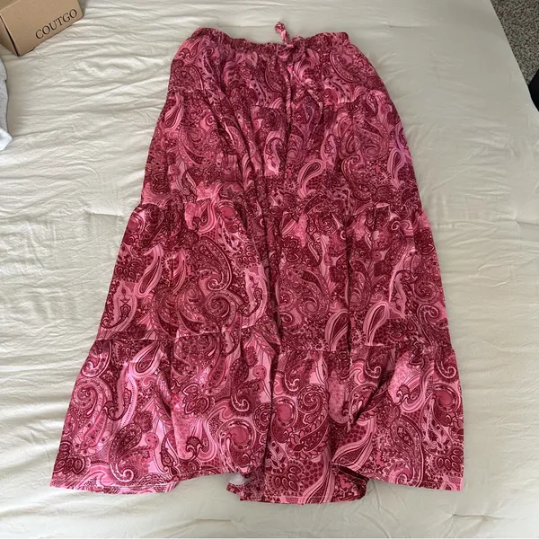 Zaful Tiered paisley maxi skirt - Image 3