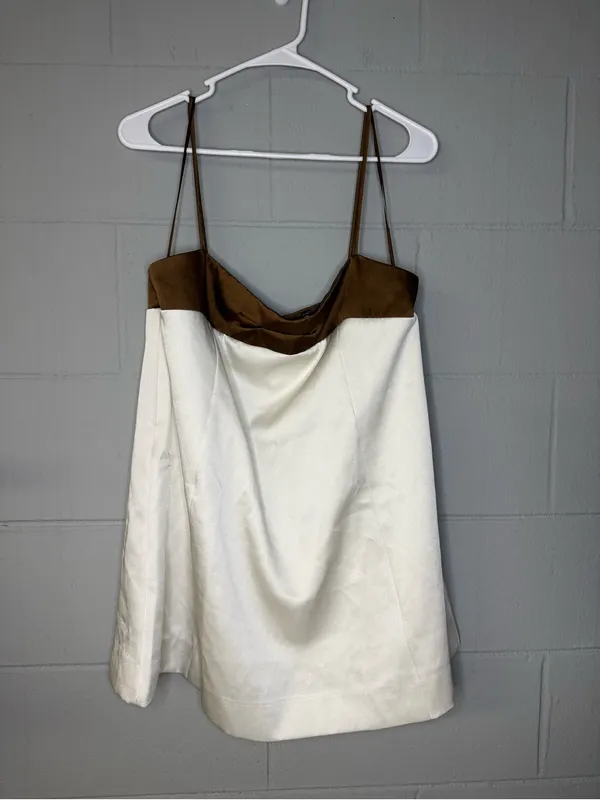 Free People x REVOLVE Verano Mini Dress in Ivory Combo Women’s Sz Medium Pockets - Image 2