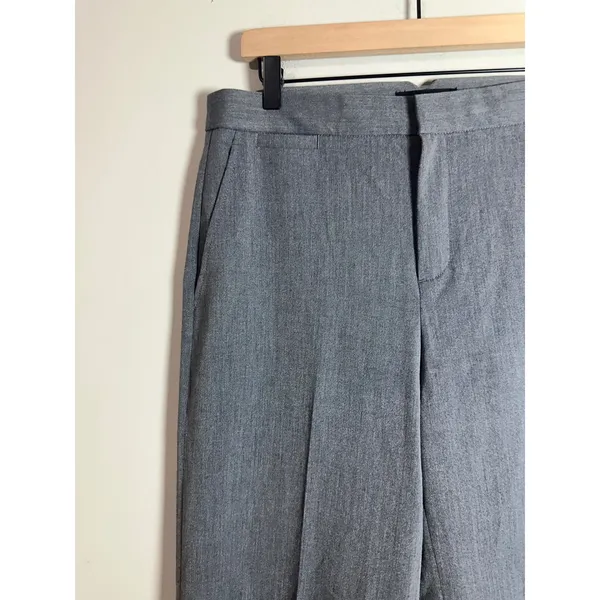 Banana‎ Republic Blake Wide Leg Trousers Heather Gray Professional Pants Size 10 - Image 4