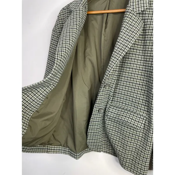 Madewell Houndstooth Plaid Soft Knit Stretch Oversized Blazer Jacket Womens S - Image 9