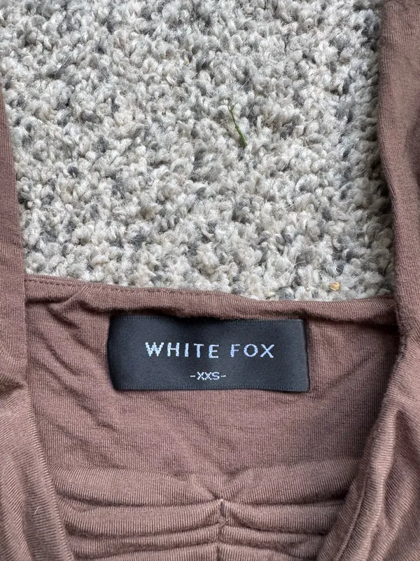 White Fox Boutique Taking Off Top Brown - Image 4