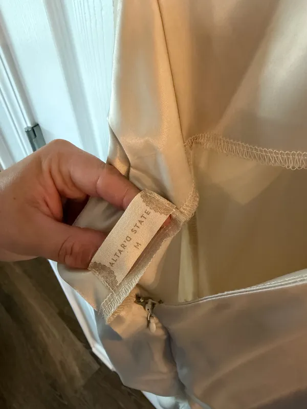 Altar'd State Champagne Maxi Dress - Image 3