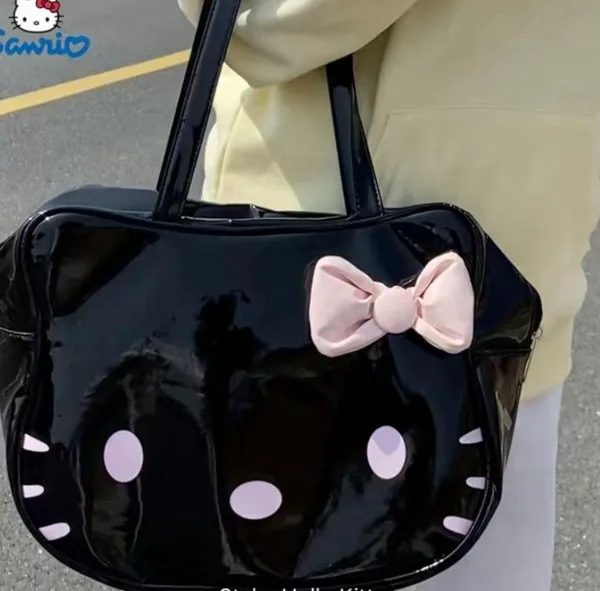 Sanrio Pleather Purse Hello Kitty Shoulder Bag Trendy Kawaii Handbag. NWT - Image 2