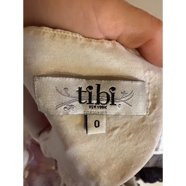 Tibi New York Pink Polka Dot Stripe Silk Cotton Nautical Babydoll Camisole Top 0 - Image 4