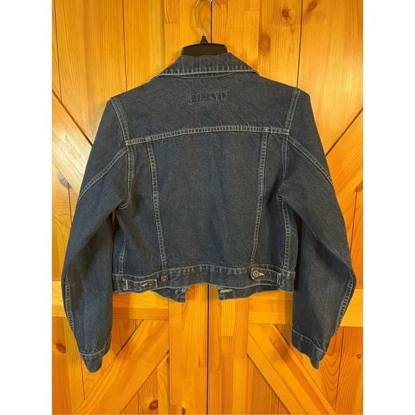 SILVER Dark Blue Jean Jacket Size Medium (2171) - Image 6
