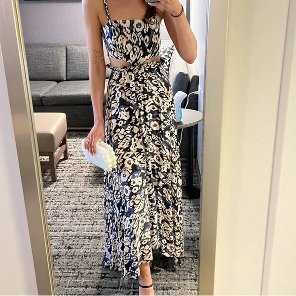 ESPECIA Katrina Squareneck Maxi Dress‎ (Anthropologie) XS - Image 6