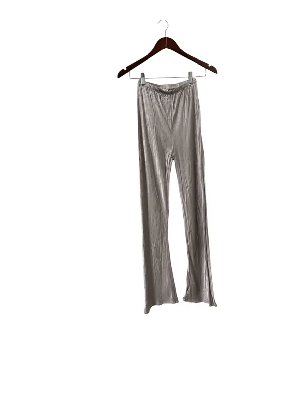 DISSH Simone Satin Silver Straight Pull On Pants Trousers - Image 3